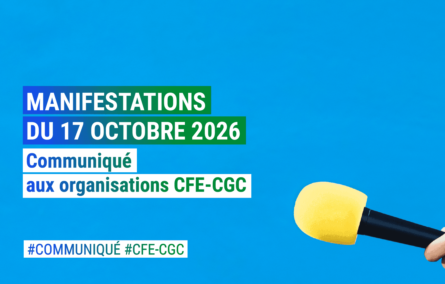 Communiqué aux organisations CFE-CGC